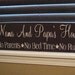 nana and papa's house sign