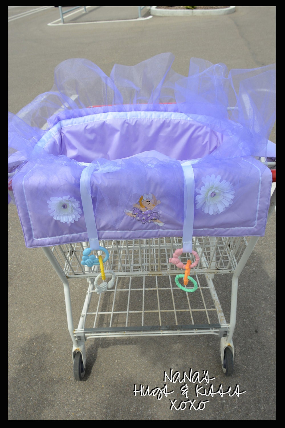 Baby Girl Shopping Cart Cover with Tutu