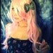 long pink wig