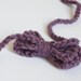 CROCHET BOW in lavender, headband / bow tie