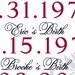 Days of Our Lives - typography print for your family's most important dates