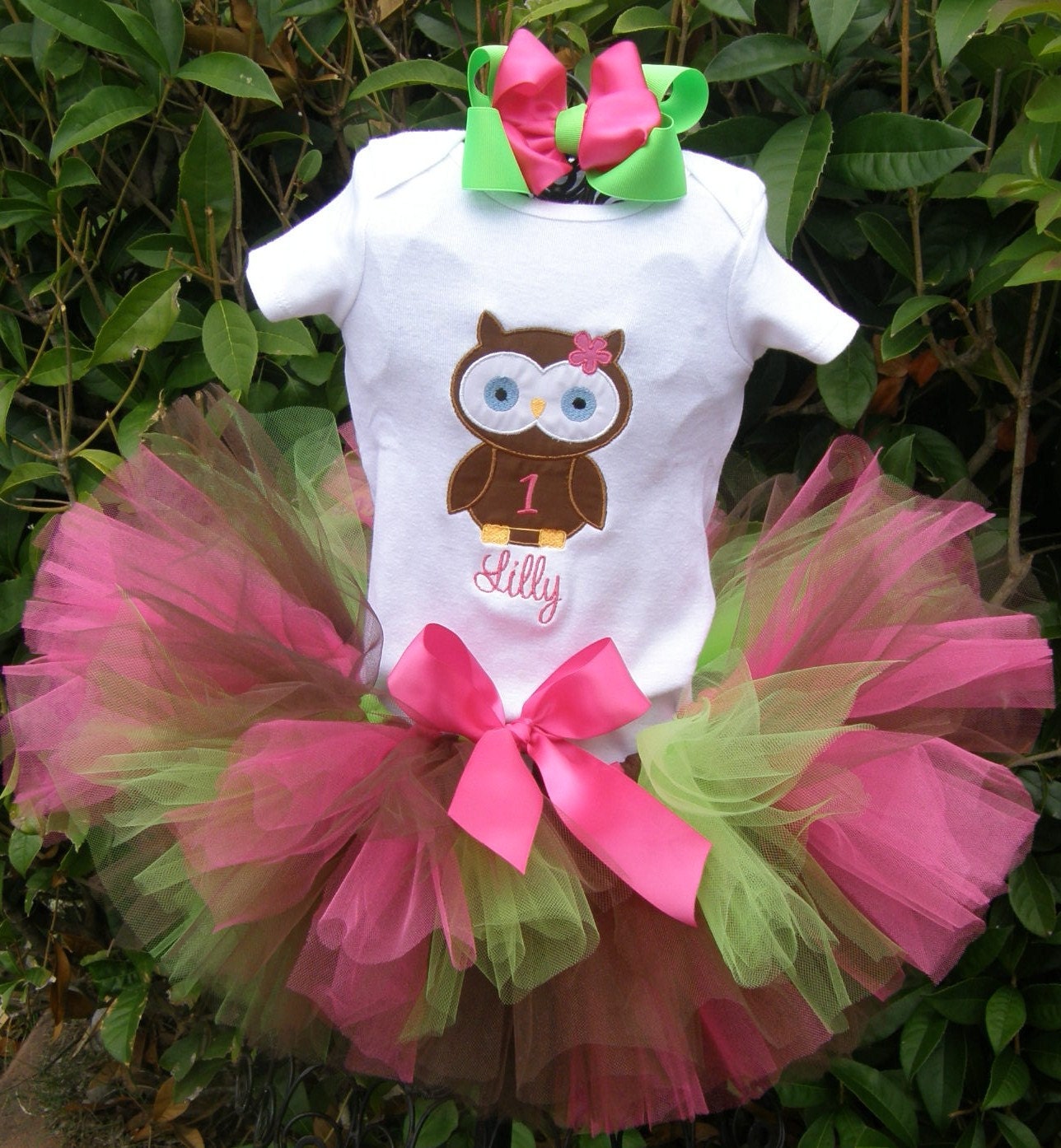 Owl Birthday tutu set