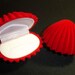 Red Velvet Clam Shell Gift Box