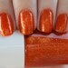 Drawer of Inappropriate Starches. Custom Orange Nail Polish Blend.