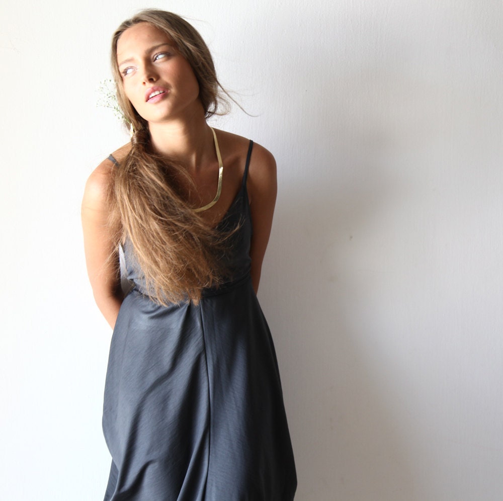 Dark Gray Formal Dress, Women Dress