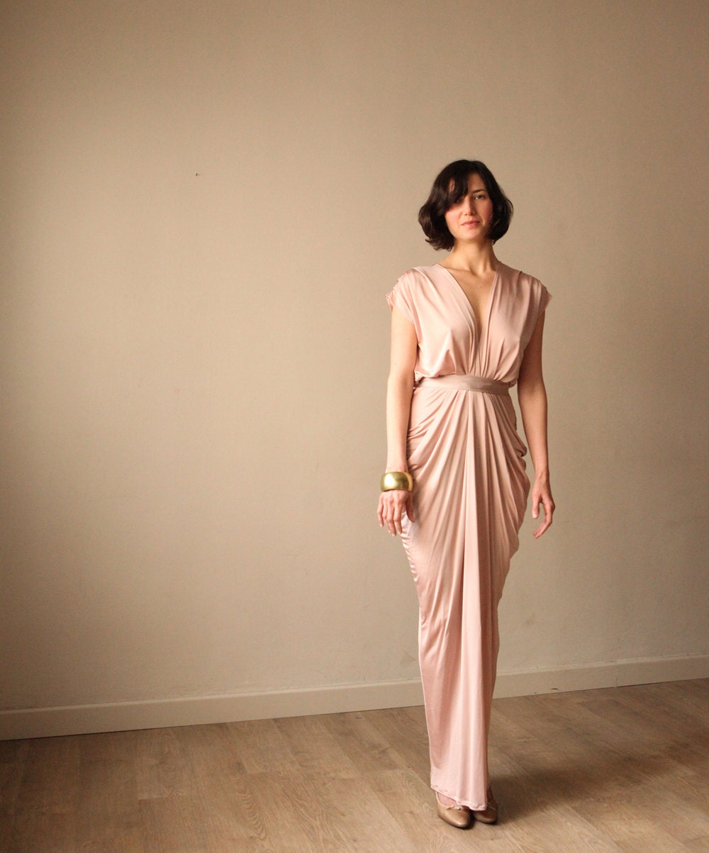 Pink Champagne , Evening Dress , Bridesmaid Dress, Prom Dress