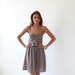 Taupe , Sexy , Sweetheart Neck , Women Dress