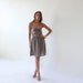 Taupe , Sexy , Sweetheart Neck , Women Dress