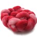Hand Dyed Roving, Pink and Red - Pink Tulips NOW ON SALE