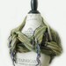 ON SALE Ship from U.S.A Organic Cotton Scarf Shawl Wrap around-Avocado Irish Green- Gold Metallic-Light Blue Yellow