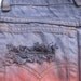 High waist dip dye shorts S