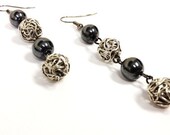 Hematite Dangle Earrings