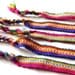 Friendship Bracelets, South American Textile Fabric Braided Bracelets, SET OF 5