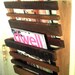Reclaimed wood magazine rack