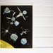 Vintage Space Prints, Childrens Moon, Space Ships and Rocket Ship Prints, Set of Three