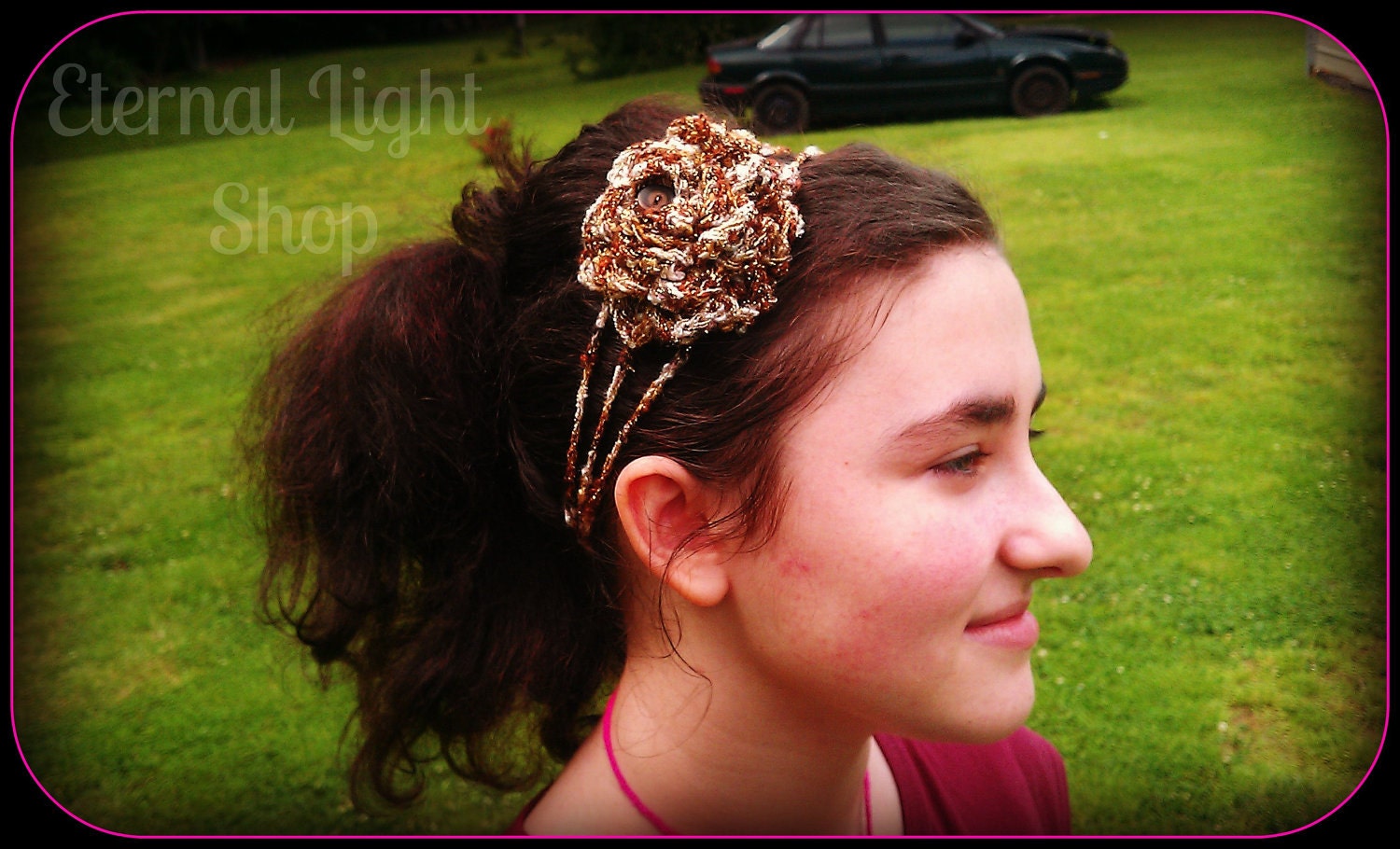 Braided Flower Headband V5
