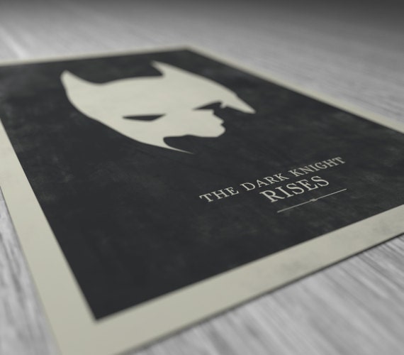 The DARK KNIGHT RISES - movie poster: 12x16" fine art print