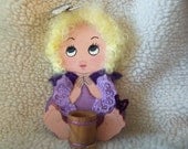 Wood Shelf Sitter Butterfly Baby
