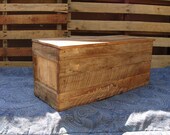 Primitive Wood Box, Storage Chest, Trunk, Wooden box, primitive home decor style 128