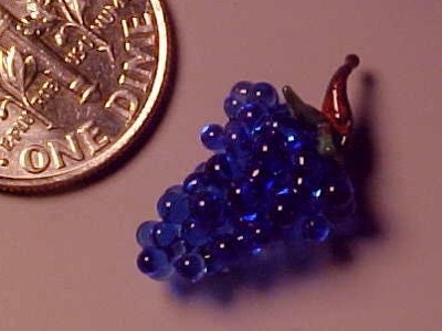Dollhouse Miniature Glass Grapes