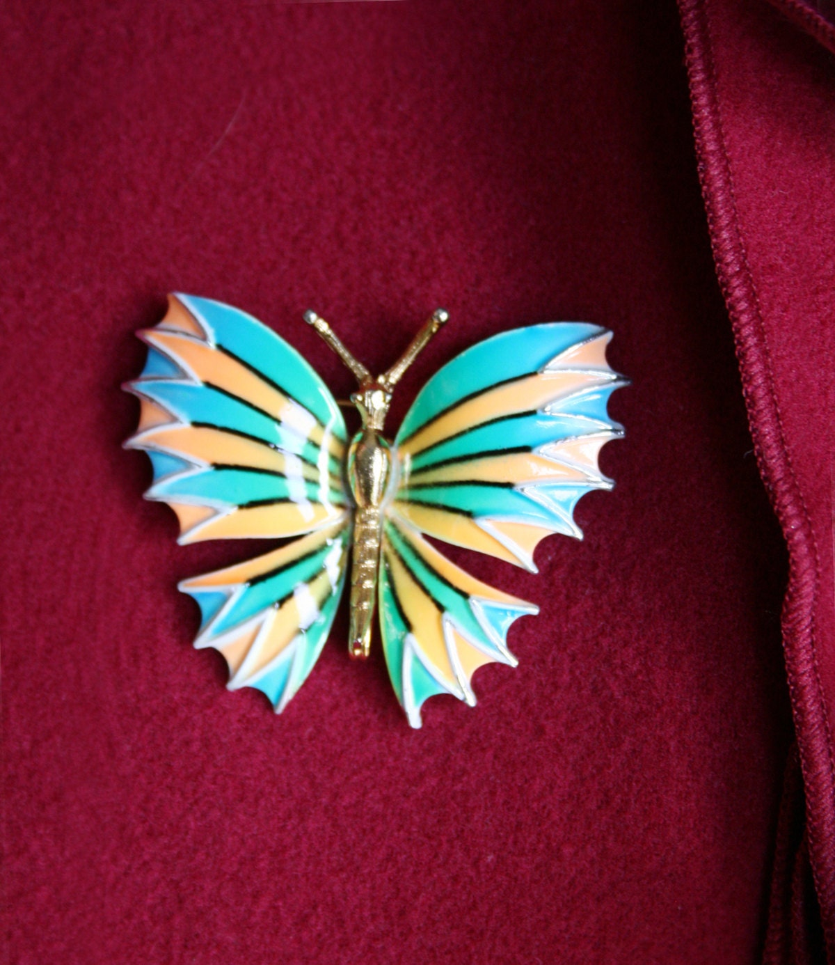 Vintage Enamel Butterfly Pin/Brooch