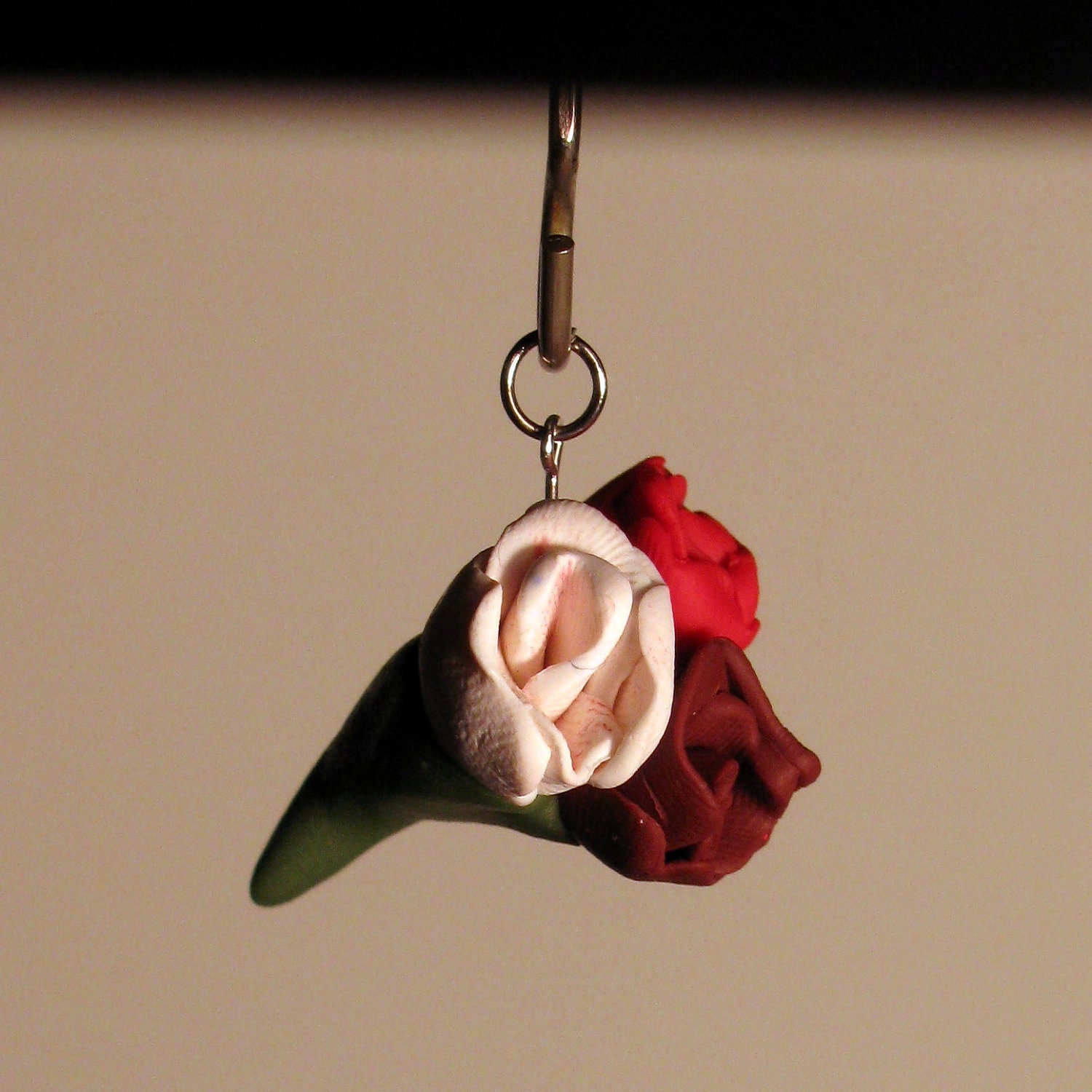 Never wilting Flower Bouquet Red, Maroon and White roses