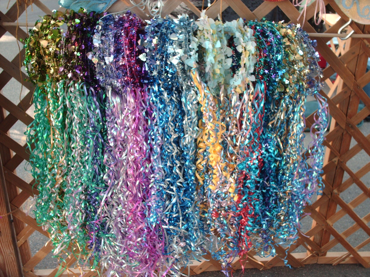 Items similar to Wire garland crowns with ribbon accents. on Etsy