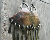 Sterling Silver and Copper Dangle Earrings - LjBjewelry