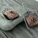 Dangle, Drop Earrings, Cold Connections, Sterling Silver, copper, brass