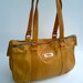 Cute Purse Mustard Camel Yellow Vintage Leather Shoulder Strap