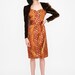 Vintage Escada Python and Leopard Print Metallic Dress with Velvet Sleeves