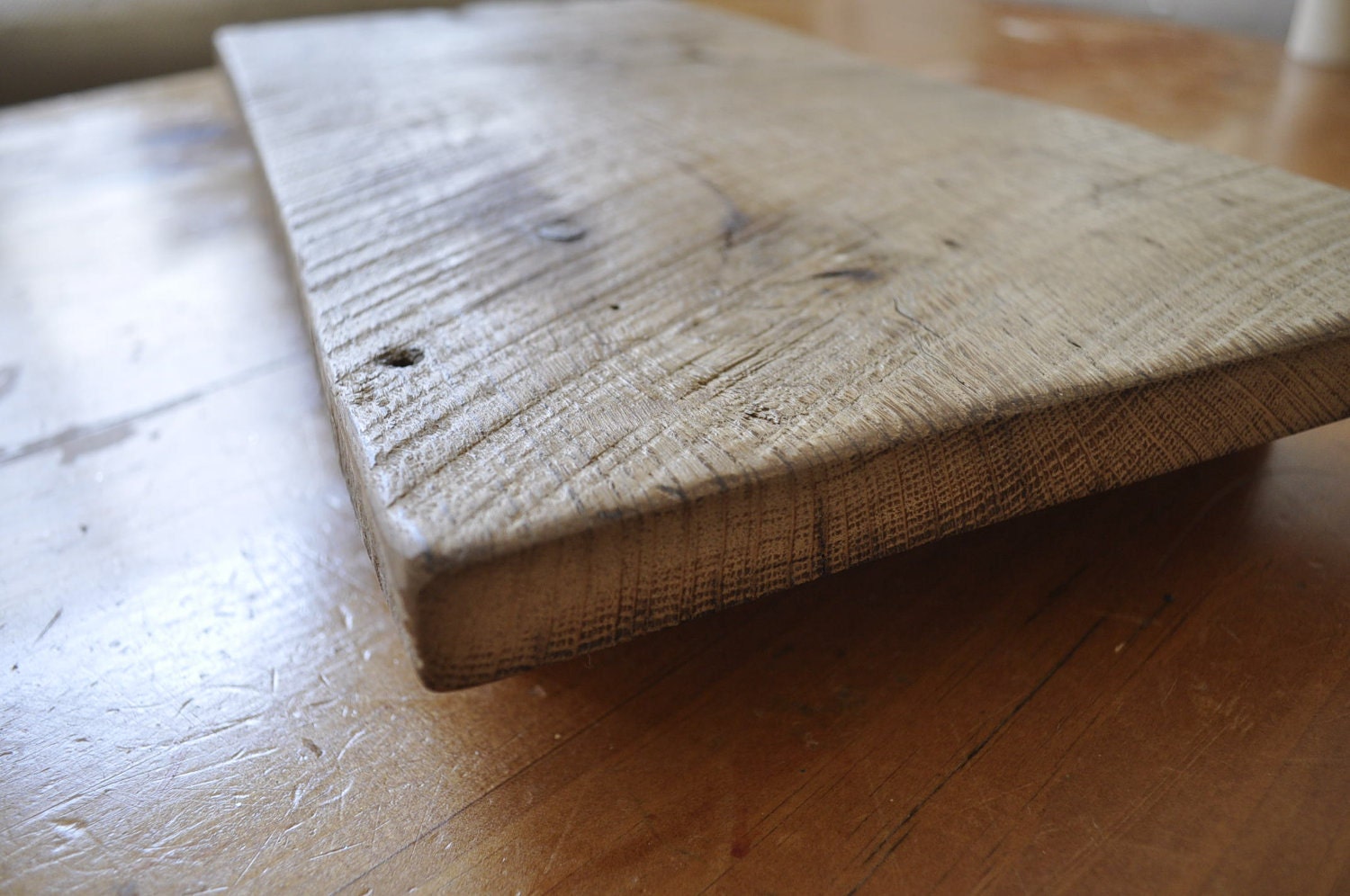 Antique barn wood display, tray, candle holder