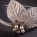 SALE - vintage-style pearl headband with
Swarovski pearls
