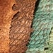 Exotic Fish Leather for Bookbinding, Leather Crafts, Homemade Accessories -Dark Brown - Two toned brown