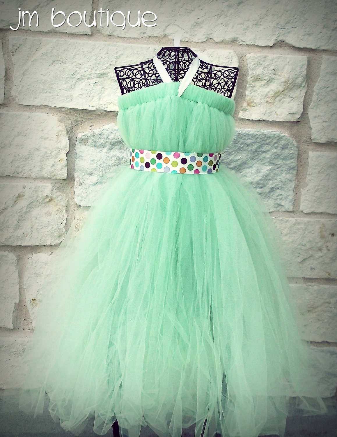 Mint Green Tutu Dress for Birthday, Wedding, Pageant, Flower Girl