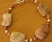 SALE Jasper Pillow Stone Bracelet