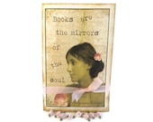 Virginia Woolf Card, Book Quote Card, English Literature, Inspirational Handmade Card for Writers, Book Club Gift Idea