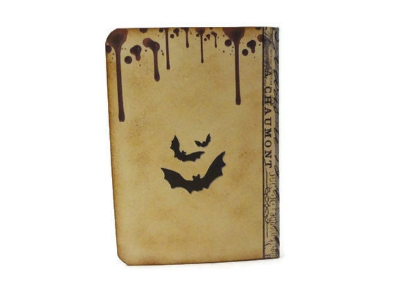 Halloween Spell Book, Mini Goth Journal, Wiccan Journal, Pagan Journal, The Book of Shadows, Witch Journal, Altered Art Journal