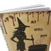 Halloween Spell Book, Mini Goth Journal, Wiccan Journal, Pagan Journal, The Book of Shadows, Witch Journal, Altered Art Journal