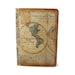 Travel Journal, Old World Map, Mini, Small Travel Notebook, Pocket Moleskine, Altered Art Journal, Wanderlust Journal
