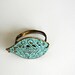 The Robin: Light Blue Leaf & Bronze Wire Ring