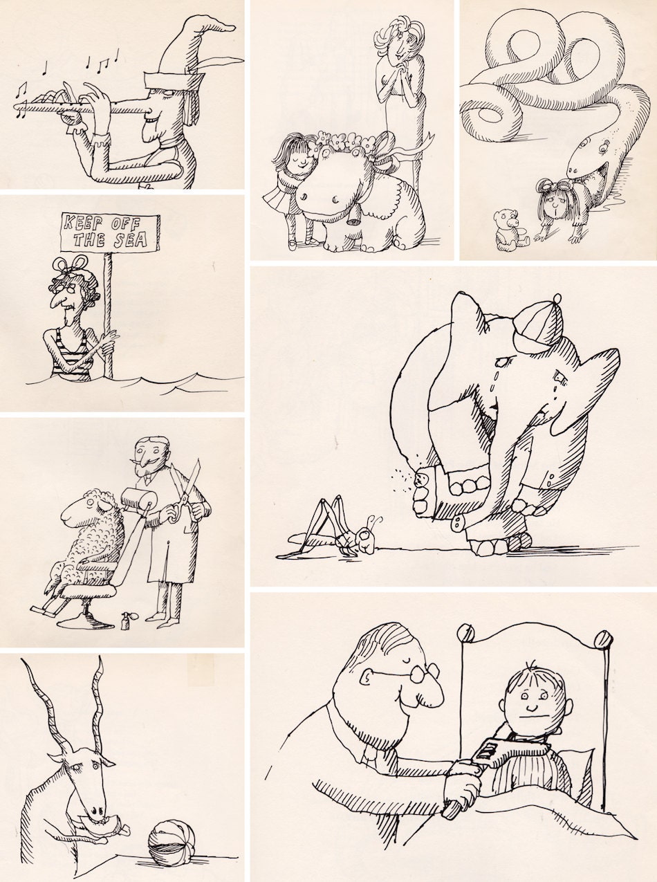 Oh, What Nonsense poems selected by William Cole, illustrated by Tomi Ungerer