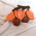 Vintage Charming Fall Colors Plastic Brooch - Leaves & Hazel Nuts 1012ag-121611000