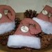 Primitive Homespun Santa's Hat Ornaments/Tucks/Bowl Fillers
