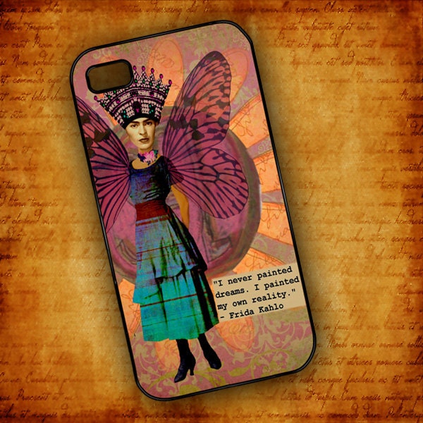 Frida Kahlo photo Iphone case, cell phone cover - Iphone 4 and Iphone 4s, Frida Kahlo altered art (9551)