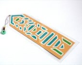 Graphic Modern Tribal Bookmark - Original Art - Medium size