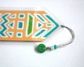 Graphic Modern Tribal Bookmark - Original Art - Medium size