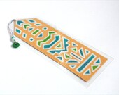 Graphic Modern Tribal Bookmark - Original Art - Medium size