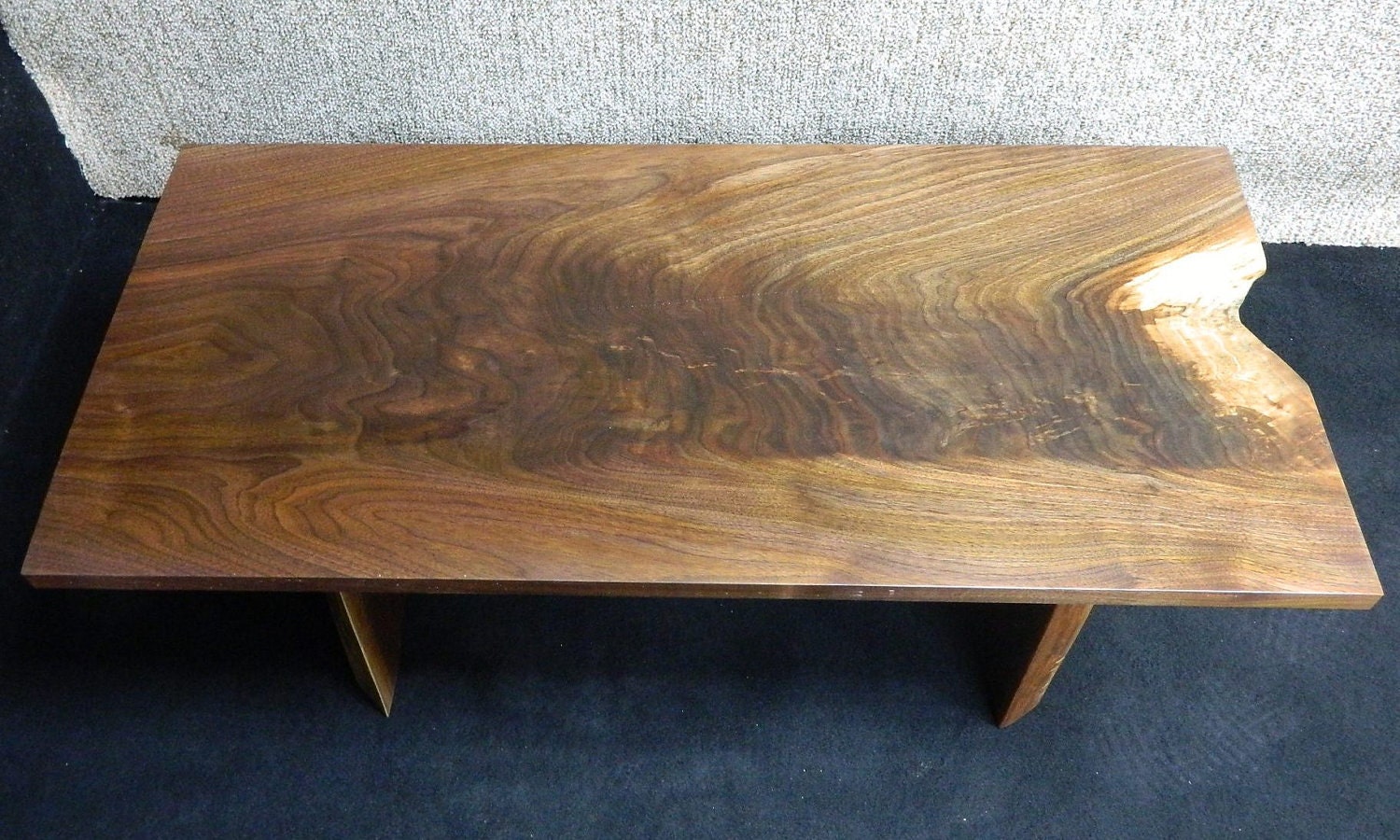 Fiddleback Figured Black Walnut Coffee/End Table Finished Lumber Furniture 10061