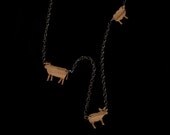 Farm Animals Long Necklace (Cow, Pig, Sheep)